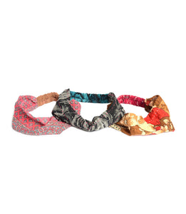Upcycled Sari Kantha headband - assorted colors