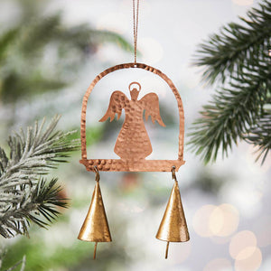 Copper Angel chime ornament