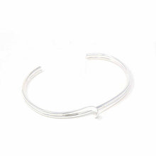 Silver plated Cuff Bracelet - Wave