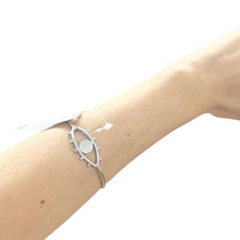 Eye to Eye bangle - silver - Ecotienda La Chiwi