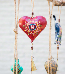 Henna Treasure Bell Chime - Heart