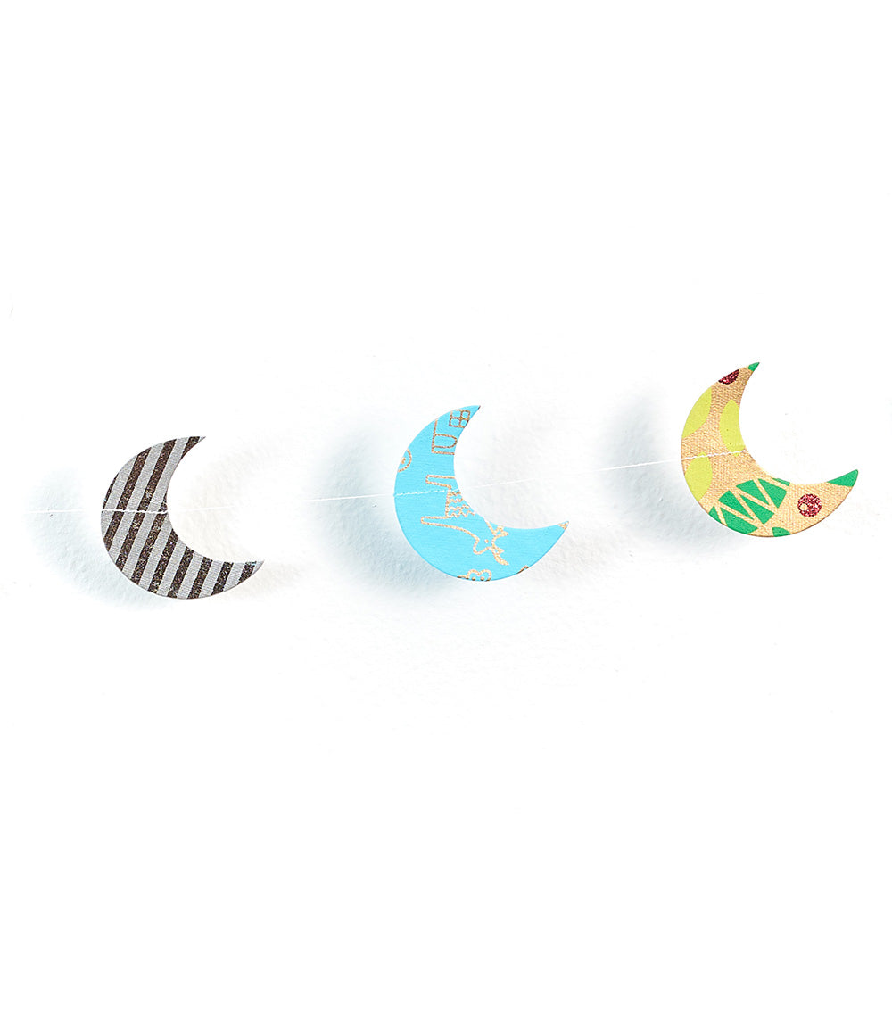 Recycled Cotton Garland - Moons