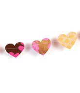 Recycled Cotton Garland - Hearts - Ecotienda La Chiwi