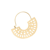 Abhaya Cutout Gold hoop earrings - Ecotienda La Chiwi