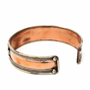 · Copper & Brass Cuff Bracelet: Healing Shiva