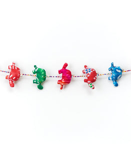 Durlari Turtle garland - upcycled sari