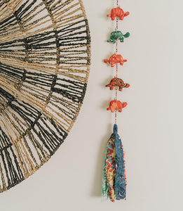 Durlari Turtle garland - upcycled sari
