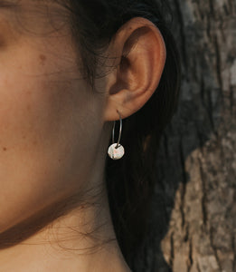 Chandra Moon stud and hoop earrings set