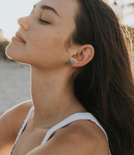 Chandra Moon stud and hoop earrings set