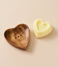 Lavender Heart herbal soap and dish set