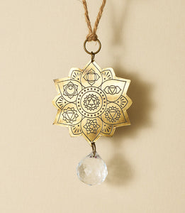 Surya Engraved Suncatcher - chakra mandala