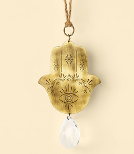 Surya Engraved Suncatcher - Hamsa hand