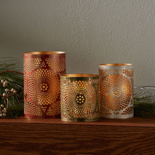 Recycled Iron Lantern - festive mandalas