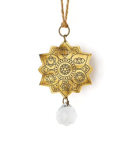 Surya Engraved Suncatcher - chakra mandala