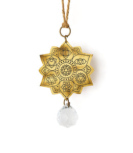 Surya Engraved Suncatcher - chakra mandala