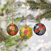 Kashmiri Balls ornaments (set of 3)