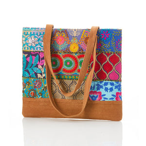 Recycled Sari Jangali tote