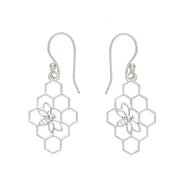 Beehive silver earrings - Ecotienda La Chiwi