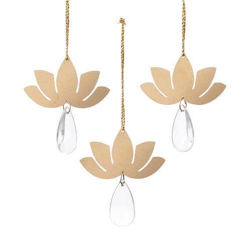 Gahana Lotus ornaments (set of 3)