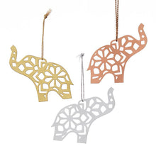 Mandala Elephants ornament (set of 3)