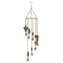 Recycled Iron wind chime - turning leaves