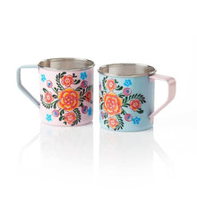 Stainless Steel Mug - pastel kashmiri