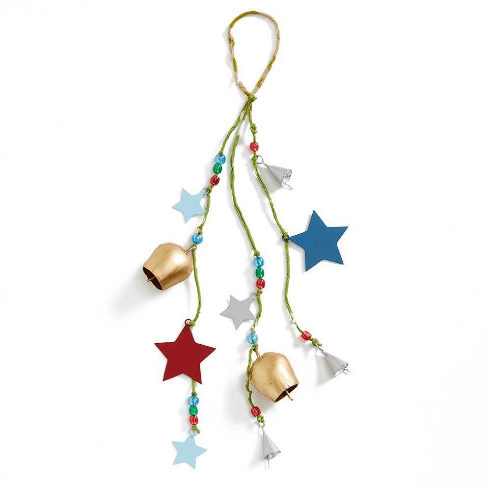 Upcycled garland - festive stars