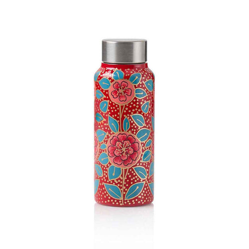 Kashmiri Water Bottle - Apple Blossom