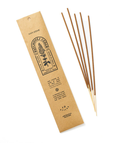 Artisanal Fair trade Incense - Patchouli Cedar