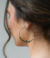 Rani Hoop Earrings - golden black