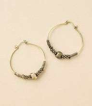 Rani Hoop Earrings - golden black