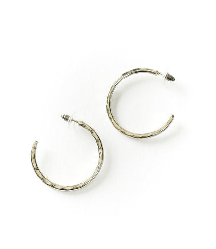 Bhavani Hoop Earrings - silver