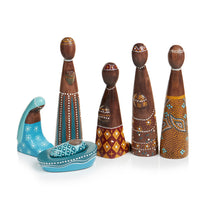 Contemporary Java nativity (set of 7)