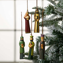 Folk Art Nativity Ornaments (set of 5)