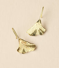 Sayuri drop earrings - ginkgo leaf