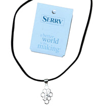 Beehive silver necklace