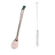 Premium yerba mate bombilla with brush - Ecotienda La Chiwi