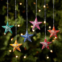 Wishing Stars ornaments (set of 6) with box