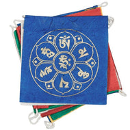 Mini Lokta Paper Prayer Flags - OM lotus - Ecotienda La Chiwi