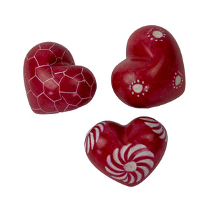 Mini Soapstone Heart - assorted colors