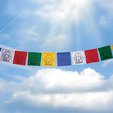 Silk Printed Prayer Flags - small medicine buddha