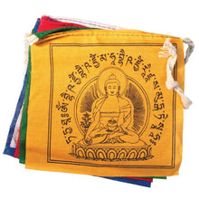 Silk Printed Prayer Flags - small medicine buddha