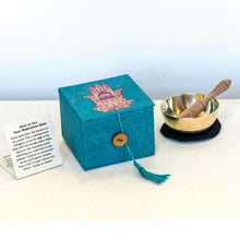 Meditation Bowl w Box: 3" Henna Hamsa