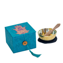 Meditation Bowl w Box: 3" Henna Hamsa