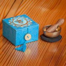 Mini Meditation Bowl Box: 2" Throat Chakra