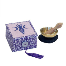 Mini Meditation Bowl w Box: 2" Spiral Goddess