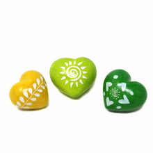 Mini Soapstone Heart - assorted colors