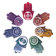 Soapstone Incense Holder - Hamsa Hand - Ecotienda La Chiwi