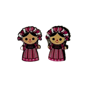 Aretes Muñecas Mexicanas - Variedad