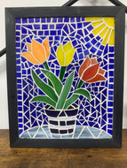 Cuadro de Mosaico - tulipanes - Ecotienda La Chiwi